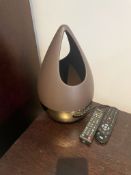 A Pair Of John Lewis Table Lamps - Dimensions: W20 x H38cm - To Be Removed From An Exclusive