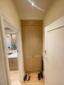 A Pair Of Bespoke 2.5-Metre Tall Wooden Wardrobe - To Be Removed From An Exclusive Property -