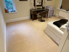 Luxury Bedroom Carpet In A Light Beige Tone - Main Area Measures 4 x 4.5-Metres