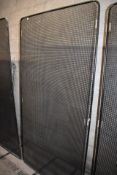 3 x Divider Perforated Screens in Black - Freestanding - Ref WH5 - H200 x W98 cms - CL011 - Ref