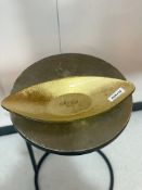 1 x Bateel Gold Plate  - Ref: AUR130 - CL652 - Location: Altrincham WA14 Dimensions: 36(W) x 15(D)