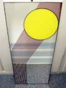 1 x BALDI 'Home Jewels' DUCCIO Italian Designer Mirror Featuring Bold Geometric Artwork - Boxed