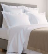 1 x HARRODS OF LONDON 'Brompton' 100% Egyptian Cotton Flat Sheet (180cm x 260cm) - RRP £149.00