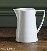 1 x WEDGWOOD 'Jasper Conran' Fine Bone Chin Milk / Cream Jug In White -  Dimensions: H10 x ø7cm -