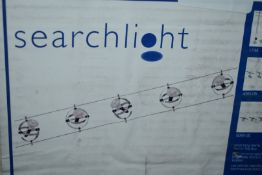 1 x Searchlight Spotlight Cable Kit - Features 5 Spotlights With Chome Finish - Type 5601-05 - Ref