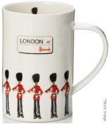 Harrods Branded 'Guardsman' Bone China Mug + Tavel Mug - Unboxed Stock - Ref: HHW335+336/NOV21/WH2/
