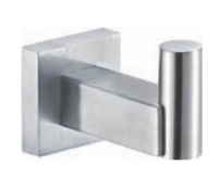 1 x Stonearth Single Robe Hook - Solid Stainless Steel Bathroom Accessory - Brand New & Boxed