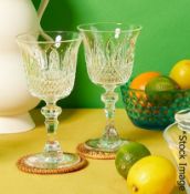 Set of 4 x Italia Wine Glasses - MARIO LUCA GIUSTI 'Dolce Vita' Synthetic Crystal High Wine