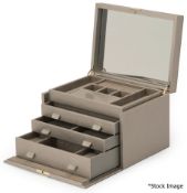 1 x WOLF Large 'Palermo' Designer Leather Jewellery Box - Original Price £475.00 - Unused & Boxed