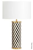 1 x JONATHAN ADLER 'Carnaby' Designer Porcelain Table Lamp - Original Price £420 *Read Description*
