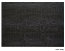 12-Piece POSH TRADING COMPANY 'Black Python' Luxury Rectangular Placemat Set - Original Price £609