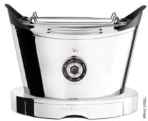 1 x BUGATTI 2-Slice Designer Volo Toaster With A Chrome Finish - Original RRP £178.00