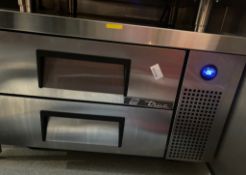 1 x True Undercounter Double Drawer Refrigerator Unit In Stainless Steel - Ref: BGC046 - CL807 -