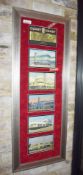 1 x Framed Wall Picture Featuring Images of American Grey Hound Tracks