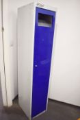 1 x Upright Single Door Laundry Locker - Key Not Included - Size: H175 x W38 x D46 cms