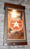 1 x Americana Wall Mounted Illuminated Display Case THE WINGS OF AMERICA American Themed Showcase