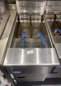 1 x Freestanding Large Double Basket Pitco Fryer - Ref: BGK005 - CL806 - Kentish Town,