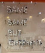 1 x Large Wall Mounted Neon Sign 