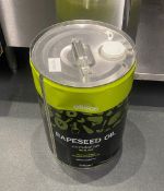 1 x Large 20 Litre Drum Of Oleco Rapeseed Oil, Almost Full - Ref: BGK026 - CL806 - Kentish Town,