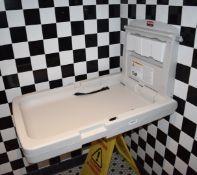 1 x Rubbermaid Wall Mounted Baby Changing Unit - From a Popular Italian-American Diner
