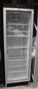 1 x Tefcold Upright Display Drinks Chiller - Model FS1380 - RRP £659 - Dimensions H184 x W59.5 x