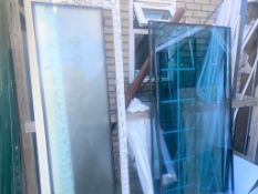 Quantity of Glass, UPVC Window Frames, Decorative Strips and Complete Double Glazing Units -