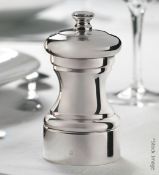 1 x PEUGEOT 'Mignonnette' Silver-plated Pepper Mill (10cm) - Original Price £155.00 - Unused Boxed
