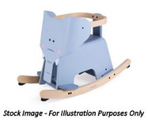 1 x Janod Childs Wooden Rocking Elephant - New/Boxed