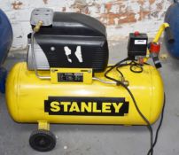 1 x Stanley 240v Industrial Air Compressor - Model D250/10/50 - Recently Removed From a Working