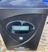 1 x Power Control B60 Uninterrupted UPS Power Supply - Capacity 1500v / 900w