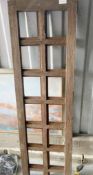 4 x Meranti Wood Wall Panels - Dimensions (mm): 520x170x100