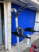 1 x Chin Dip Leg Raise Gym Machine - Wall and Floor Mounted - Dimensions (mm): 1200x1200x1950