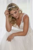 1 x Richard Designs Glamorous Silver, Crystal & Pearl Bridal Headband Tiara (TR2656A) - RRP £112.50