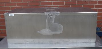 1 x Aluline AG Alutrap Stainless Steel Grease Trap - New and Unused - Dimensions: H35 x W100 x D40cm