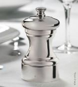 1 x PEUGEOT 'Mignonnette' Silver-plated Pepper Mill (10cm) - Original Price £155.00 - Unused Boxed