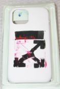 1 x OFF-WHITE C/O VIRGIL ABLOH Designer Iphone 12 Pro Case In White - Original Price £60.00 - Unused