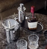 1 x GEORG JENSEN 'Manhattan' Stainless Steel Art-Deco Inspired Cocktail Shaker - Unused Boxed