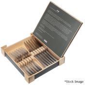 1 x CHARINGWORTH 'Planish' Stainless Steel 12-Piece Steak Knives and Forks Set - Original Price £