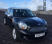 2010 Mini Countryman Cooper D All 4 113 1.6 Diesel - CL505 - NO VAT ON THE HAMMER - Location: Corby,
