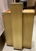 1 x Restaurant Reception Greeting Desk With an Art Deco Design and Antique Brass Finish
