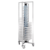 1 x Vogue Mobile Plate Rack With an 84 x 12