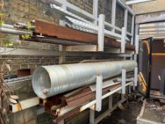 1 x Collection of Metal Tubing, Cable Trunking, Air Ducting, Steel Beams, Steel Box Beams & More