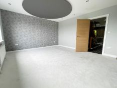 1 x Premium Fitted Master Bedroom Carpet In Pale Grey (3.9 x 4.8m) - NO VAT ON THE HAMMER -