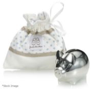 1 x ENGLISH TROUSSEAU KIDS Silver Plated Piggy Bank (Blue) - Original Price £49.99