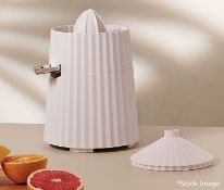 1 x ALESSI Plissé Designer Electric Citrus Squeezer In White - Original Price £100.00