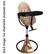 1 x Bloom Fresco High Chair Starter Kit with Seat Pads - Rose Gold Frame And Seat Pad - New/Boxed -