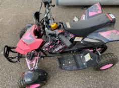 1 x Mini Quad Bike With Petrol Engine - Pink Colour