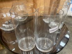 2 x Large Glass Vases