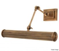 1 x EICHHOLTZ 'Luca' Luxury Wall Lamp In An Antique Brass Finish - Original Price £900.00
