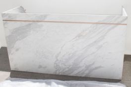 1 x Large Designer Marbled Stone Fronted Desk - Original Price £8,600 *Read Condition Report*